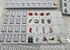 Chinoiserie Cheer Inspired 4-Layer American Mahjong Tiles
