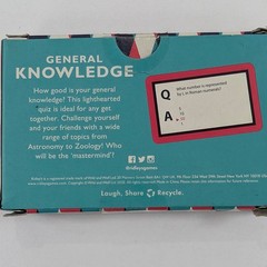Ridley’s General Knowledge Trivia Quiz 80 Question Cards Game Pub Family NEW