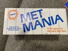 Vintage 1985 Target Met Mania Die Hard Met Edition SPORTS Trivia Game RARE