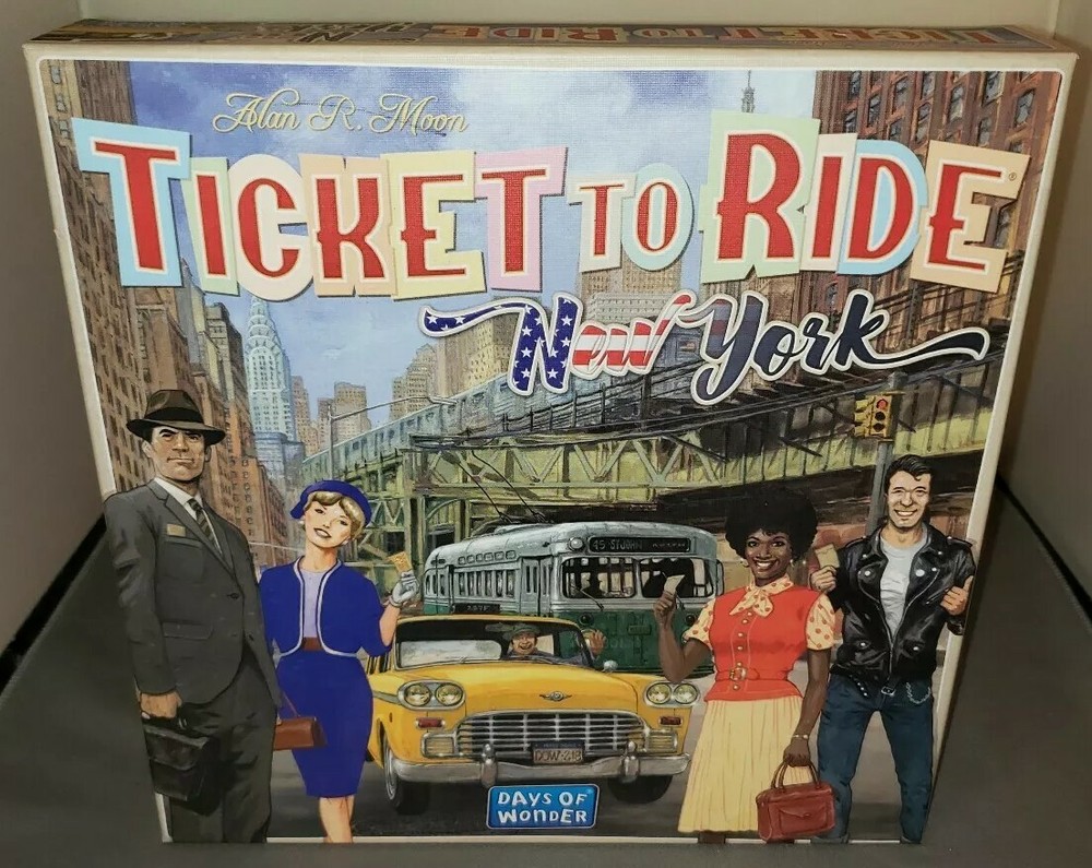 Ticket To Ride: 60’s New York – Days of Wonder Board Game New Sealed Ages 8+
