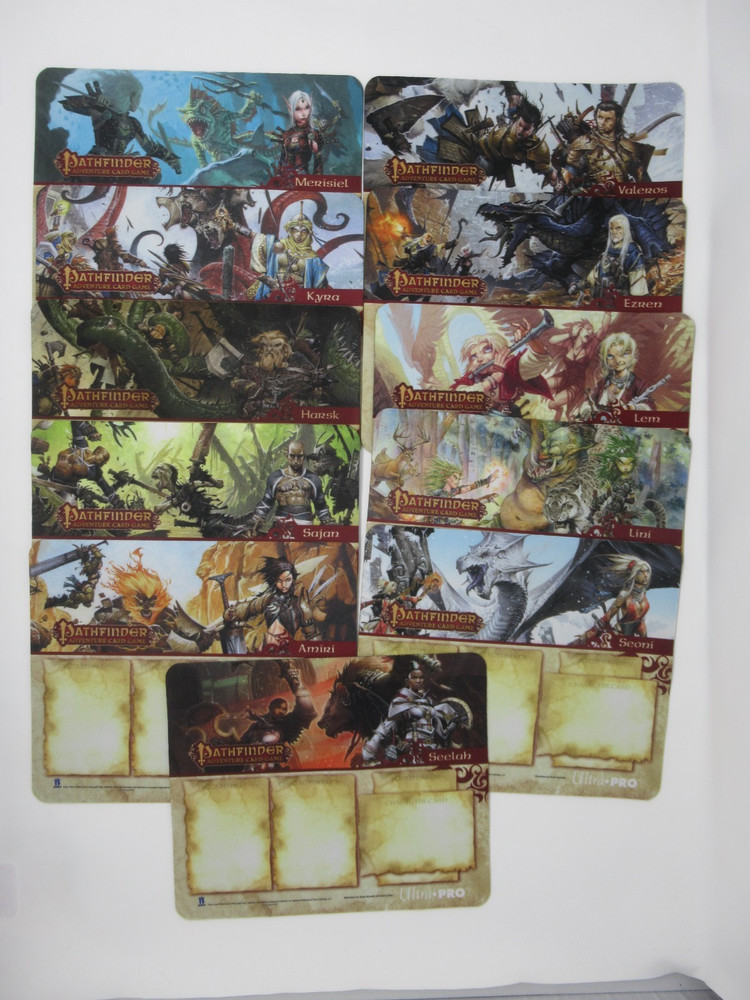 Pathfinder Adventure Card Game Player Mats Core Set Neoprene Lot 11 Ultra Pro