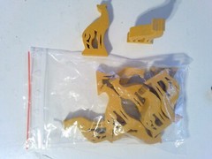 10 Pack of 2″ Promo Yellow Dog Meeple Miniatures wood, Chronicles of Crime D&D