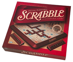 Scrabble Deluxe Edition Turntable Rotating Game Milton Bradley 1989 Complete
