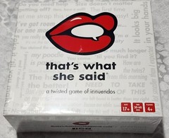 That’s What She Said – The Twisted Party Game, New, Sealed box