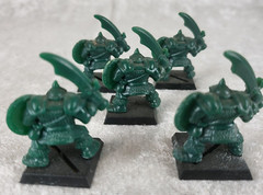 1992 MILTON BRADLEY BATTLE MASTERS ORK ARMY 5 ORK WORRIERS FIGURES