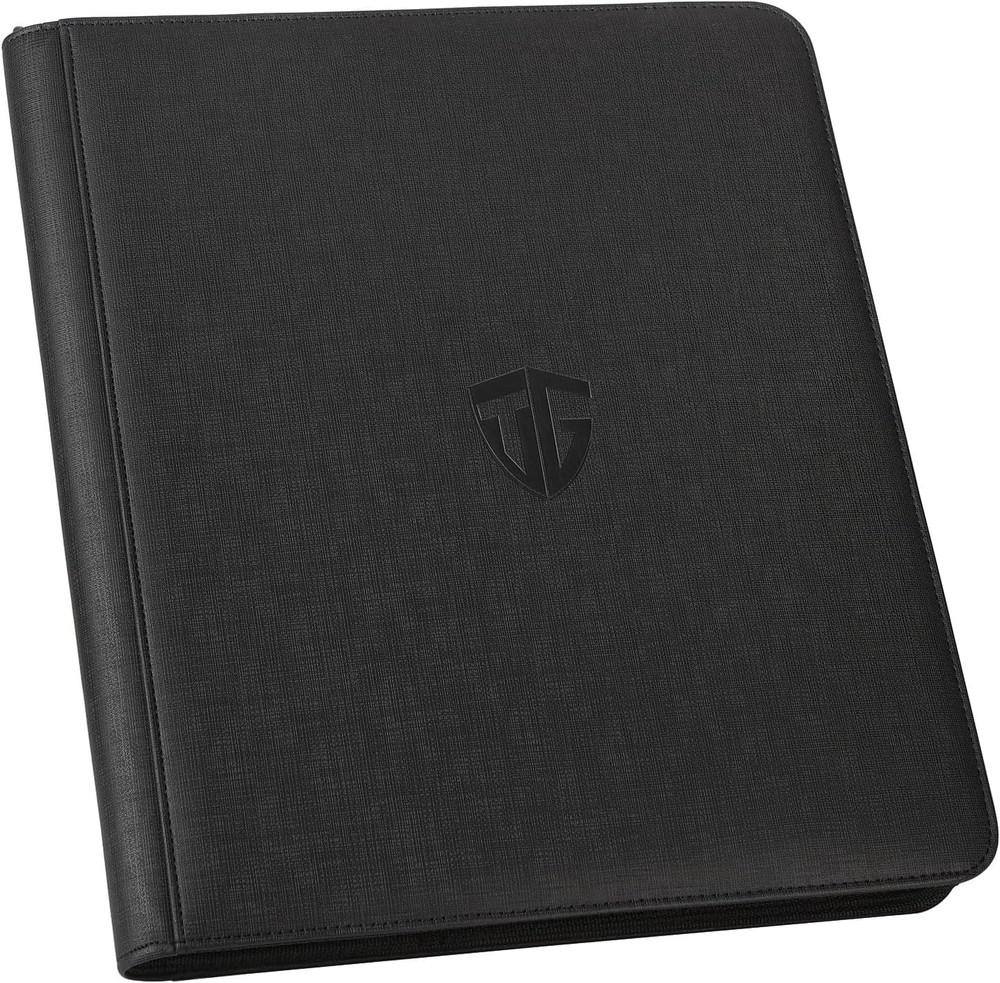 Toploader Binder,Holds 216 Toploaders,9 13.5X1.6X15.6 Inches, BLACK