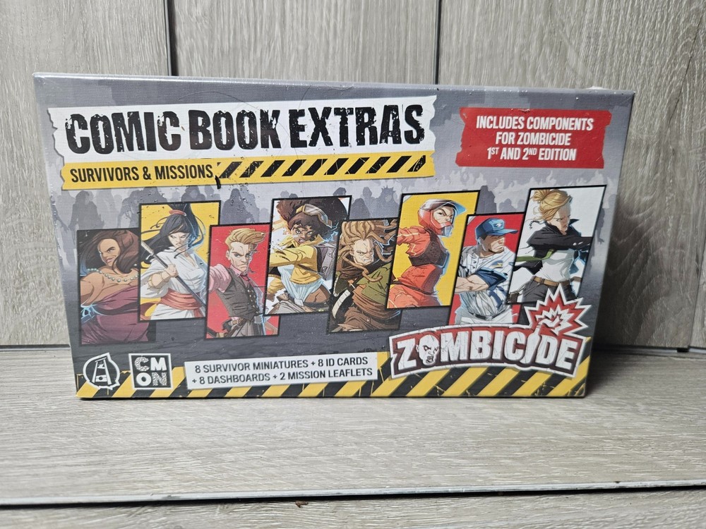CMON Zombicide Comic Book Extras Survivors & Missions