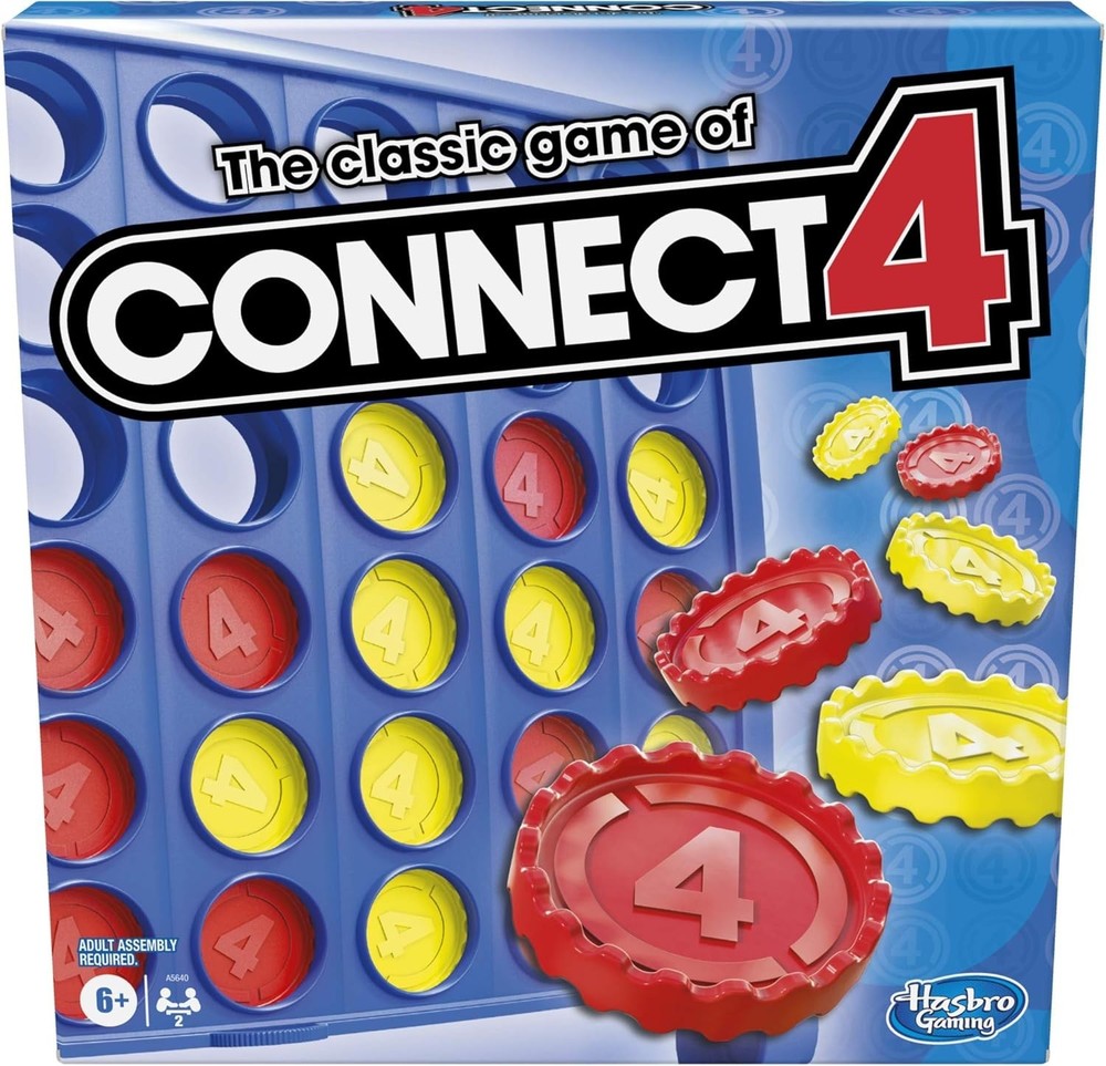 Hasbro Connect 4 Game – Classic 4-in-a-Row, Strategy Fun for Ages 6 & Up