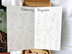 Tarata Balancing Penguins Wooden Balancing Puzzle Game From New Zealand, Ages 4+