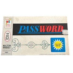 Milton Bradley #4260 Vintage Password Game Volume 6 1966 For Ages 10 to Adult