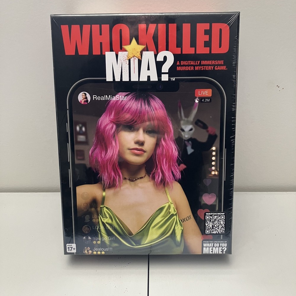 Who Killed Mia A Digitally Immersive Murder Mystery Adult Crime Board Game Clue