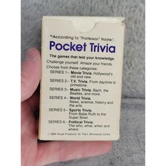 Professor Hoyles Pocket Trivia Movie Trivia Game Series 1 848 Questions Ages 12+