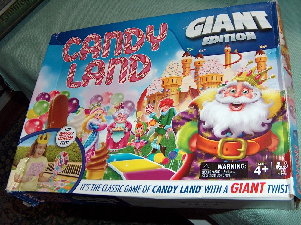 Spin Master Games Candy Land Giant Edition Board Game Ages 4+ 2-4 Players