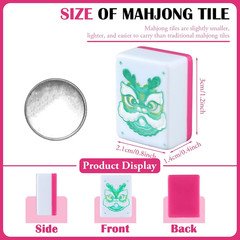 160 Pcs American Mahjong Set 1.2 Inch 160 Mahjong Tiles Set with Melamine Hand C