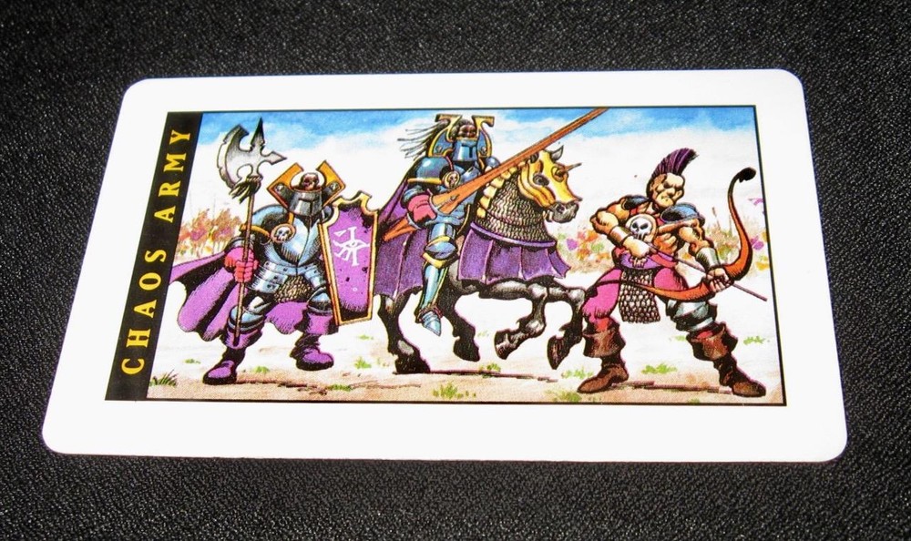 Battle Masters Board Game #4210 1992 ~ Replacement CHAOS ARMY CARD #6