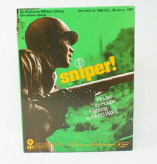 Vintage TSR SPI 1973 Board War Game: Sniper! House-to-House Fighting Unpunched