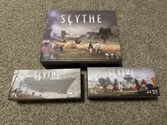 Scythe Base Game + 2 expansions + Game Upgrades (see description)