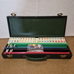 Vtg Crisloid Rummikub Rummy Game Set Complete 108 Molded Hollow Plastic Tiles