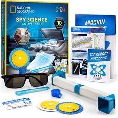 National Geographic Spy Science Kit – Kids Spy Activity Set, Complete 10 Secr…