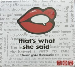 That’s What She Said Humor Party Card Game, Ages 17+ for 4+ Players