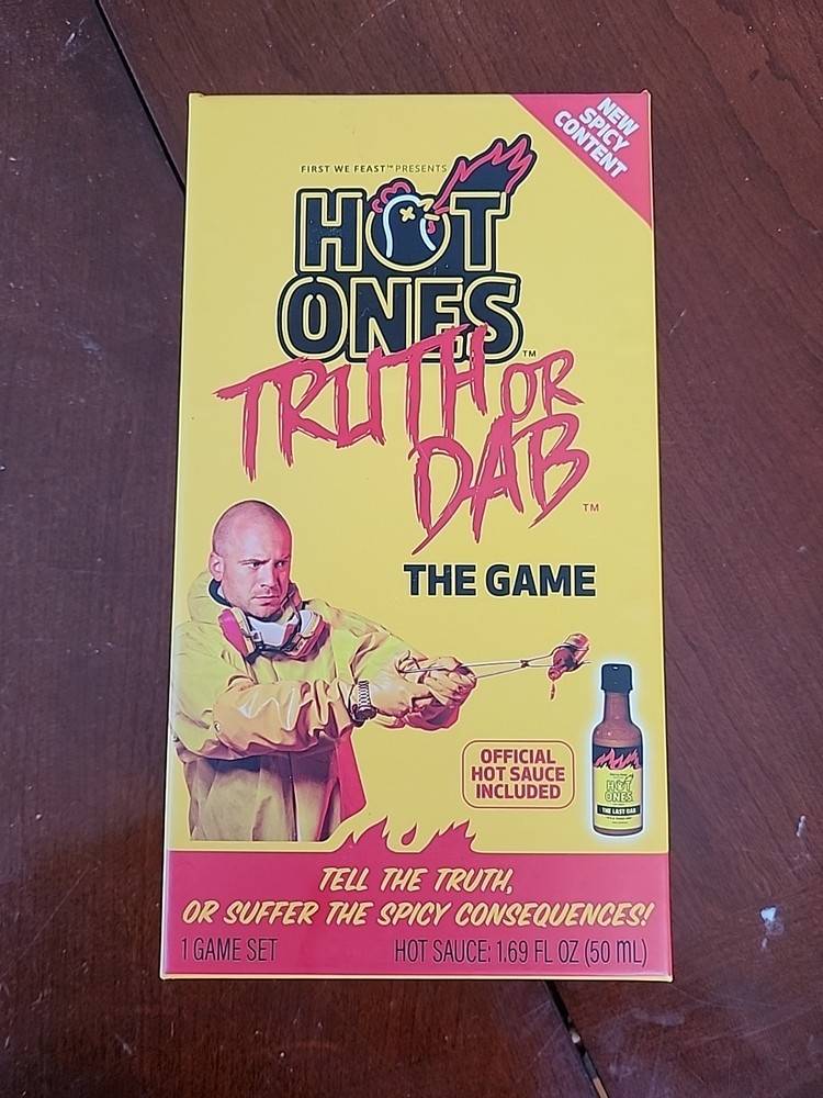 Hot Ones Truth or Dab The Game Hot Sauce Included Ages 17+🌶️ NIB 2025 Version