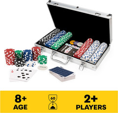 , Cardinal Classics, 300-Piece Poker Set with Aluminum Carrying Case & Professio