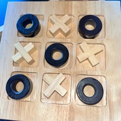 Westfield Collection Wooden Tic Tac Toe Game Board Fun for All Ages