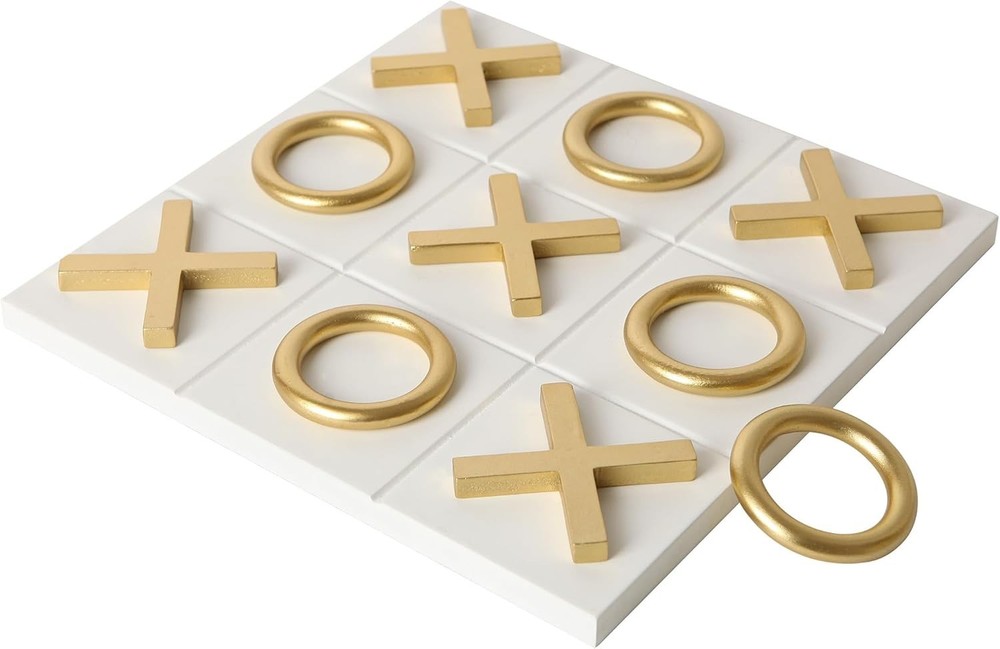 12×12 Tic Tac Toe Wood Game Board Coffee Table Decor