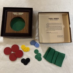Vintage Tiddly Winks The Drueke Co. No 1998 American Walnut Wood