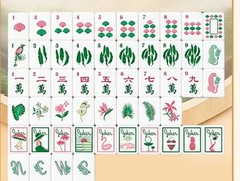 American Mahjong Game Set, 160 tiles Green ⛱️Mah Jong Tiles+ storage bag