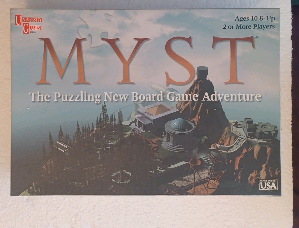 Myst Board Game 1998 University Games – Adventure Puzzle- Used Complete