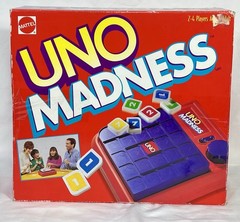 1995 Uno Madness Tile Game Mattel Pop Up Timer In Box Complete Clean Game