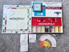 Vintage 1961 Monopoly Board Game Parker Brothers Classic Original COMPLETE Set