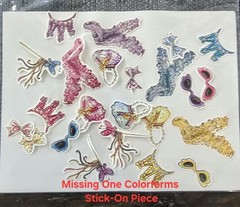 FANCY NANCY Lot COLORFORMS Age 3+ Dress-Up Game 6+ Hide & Peek Game MISSING PCS