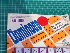 Vtg Travel Dominoes Set No. 516 British Hong Kong Margie & Pete Toys