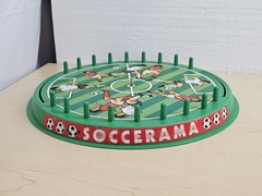 Vtg 1980s Soccerama Tabletop Soccer Game Delvar No. 4040 Incomplete Board Game