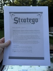 Stratego Onyx Edition Board Game 100% Complete 2009 Hasbro Printed Manual