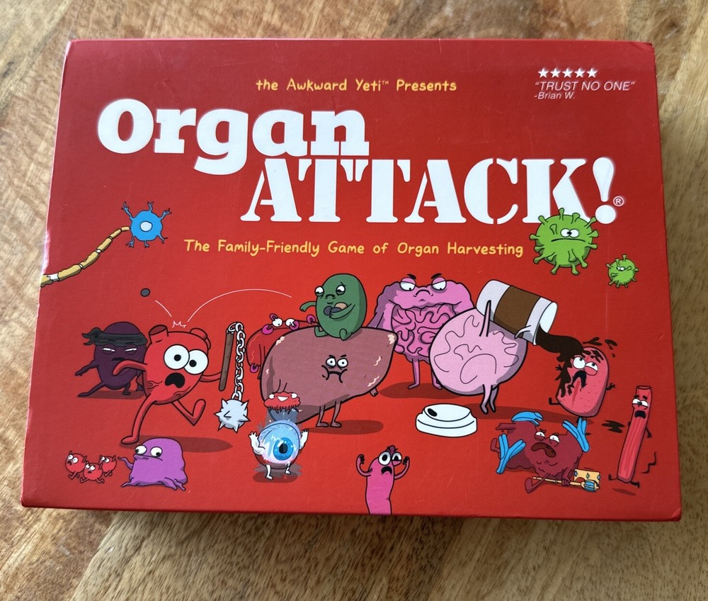 Organ ATTACK! The Awkward Yeti Presents. Family Game. 10 Years Plus.
