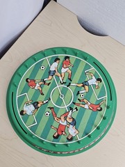 Vtg 1980s Soccerama Tabletop Soccer Game Delvar No. 4040 Incomplete Board Game
