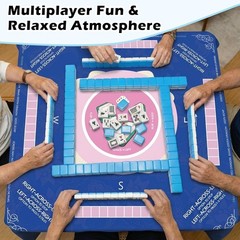 American Mahjong Tile Set with 166 Tiles, 1.2-Inch Mah Jongg Sets, Mahjong Gift