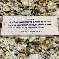 Vintage 1954 Teez Teez Peg Traditional Game in Box, USA