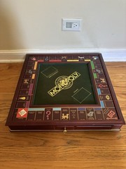 1991 Franklin Mint Monopoly Collector’s Edition Wooden Luxury Game See Pictures