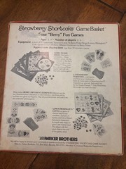 Vintage 1981 Stawberry Shortcake Game Basket Four “Berry” Fun Games Parker Bros