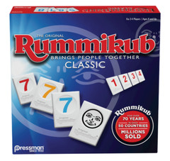 Rummikub by Pressman – Classic Edition – The Original Rummy Tile Game, Blue