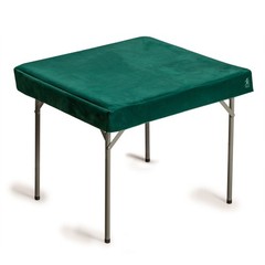 Green Square Table Cover for Card Games, Mahjong, Dominos and more – 34″