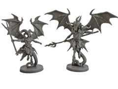 MASSIVE DARKNESS 2: Hellscape 6x DEMON & LEADER Minis & Cards NEW!!