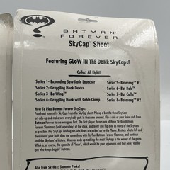 Vintage 1995 Batman Forever SkyCaps Sheet Movie Pogs 2 New And Sealed Cards