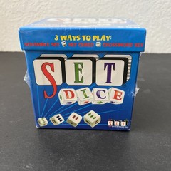 SET Dice Game 3 Ways To Play: Cubed Scramble Crossword 1-6 Players 100% Complete