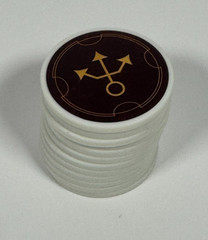 Hoplomachus Victorum BoardGame Tactic Chips Set of 12 COMPLETE Chip Theory Games