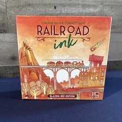 Railroad Ink Blazing Red Edition Board Game 2019 Complete Very Good
